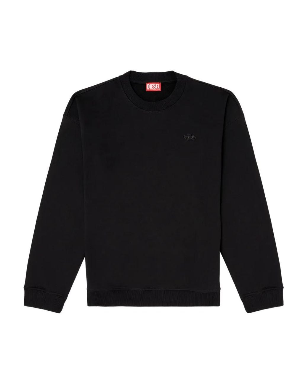 DIESEL Black S-Boxt-T2 Sweatshirt for men