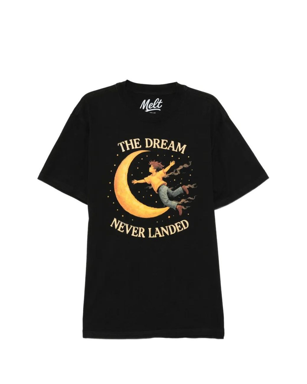 Melt Black T-Shirt À Imprimé Graphique for men