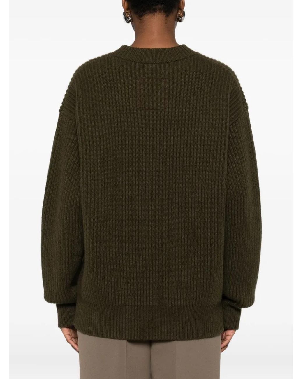 Uma Wang Geribbelde Sweater in het Green