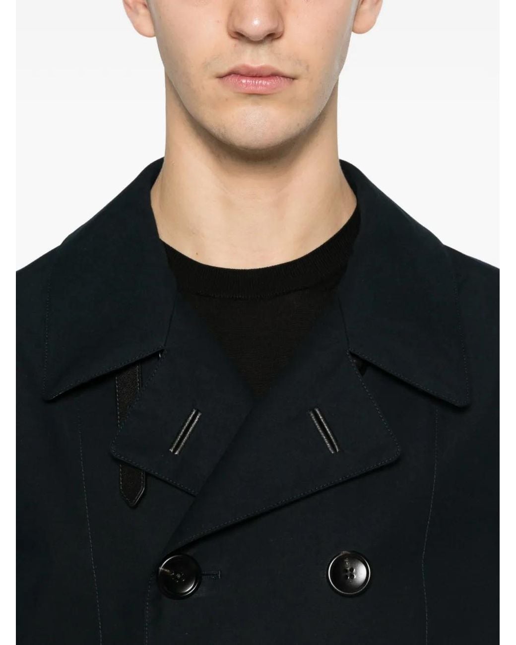 Tom Ford Black Caban À Boutonnière Croisée for men