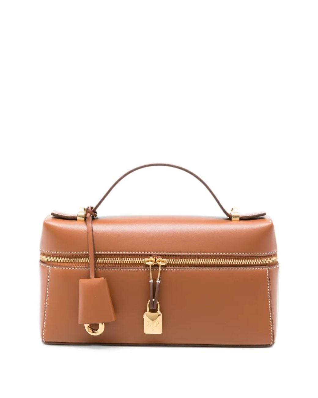 Loro Piana Brown Extra L23 Leather Shoulder Bag