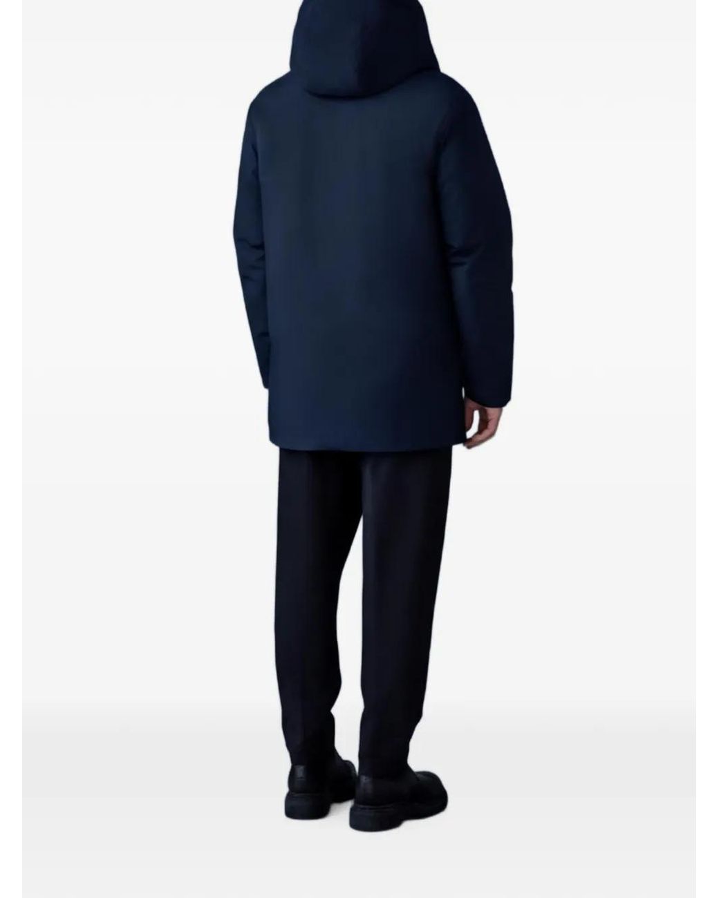 Mackage Blue Sullivan Hooded Coat for men