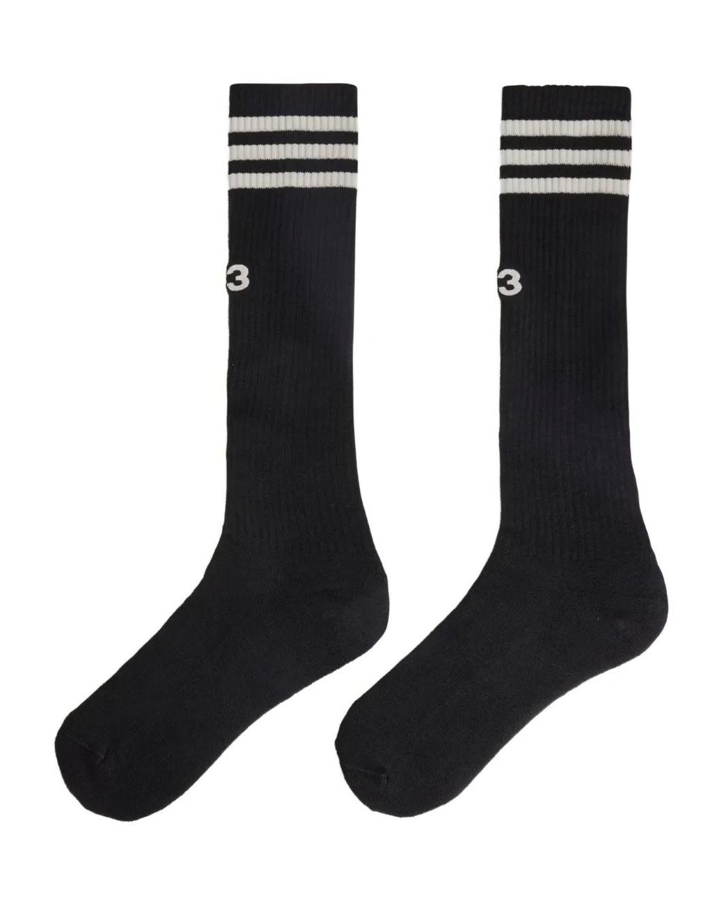 Y-3 Gestreepte Sokken in het Black