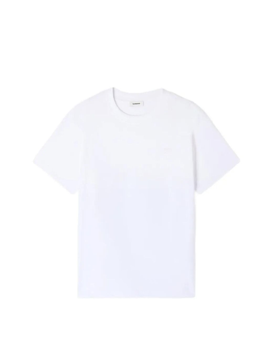 T-Shirt À Patch Logo Sandro pour homme en coloris White