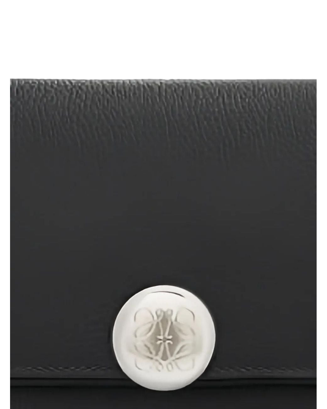 Loewe Black Pebble Trifold Wallet