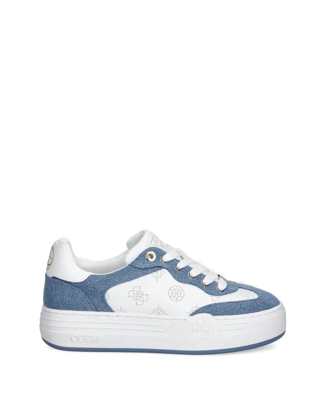 Guess Blue Swole Perforated Sneakers