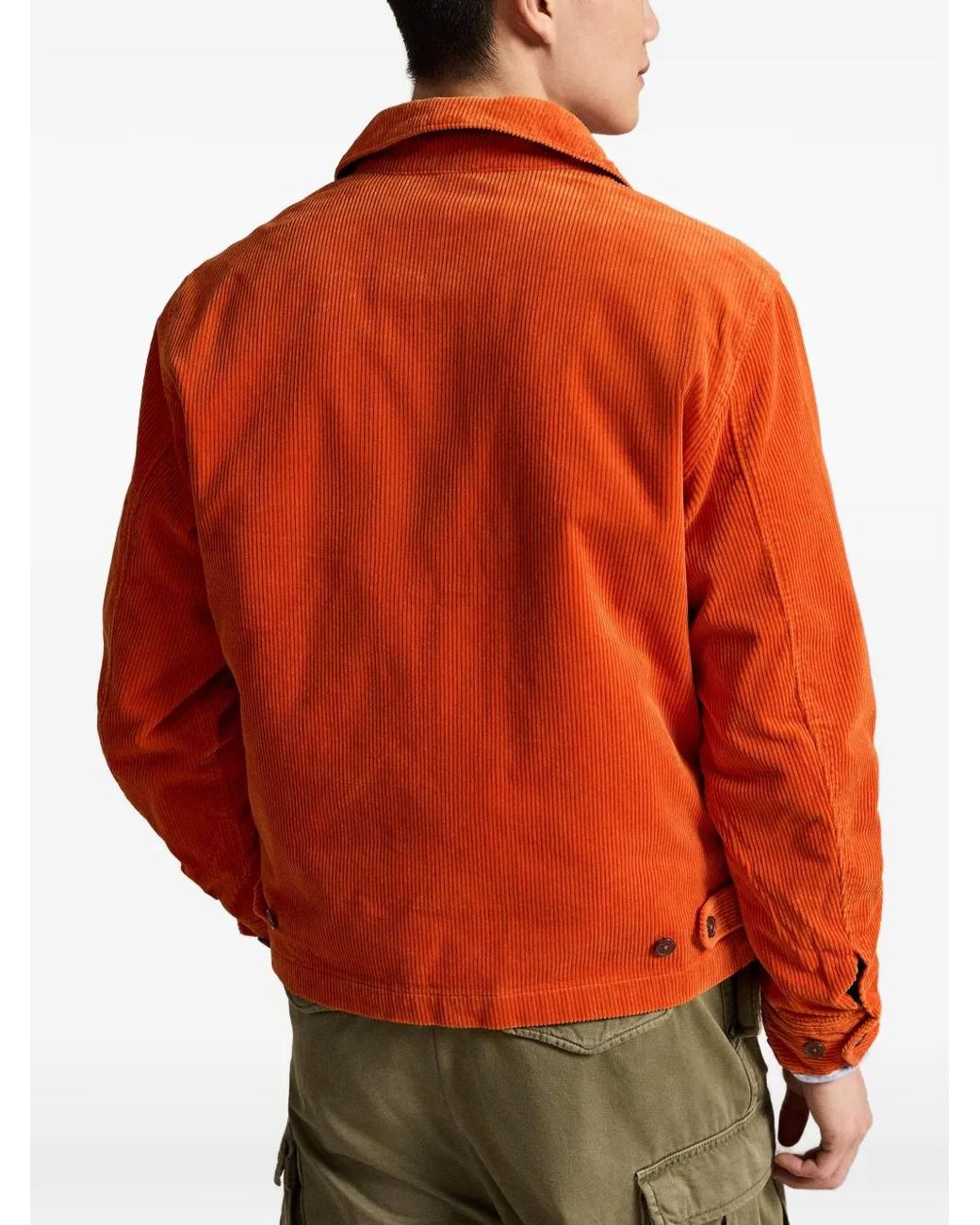 Polo Ralph Lauren Orange Wynton Corduroy Jacket for men