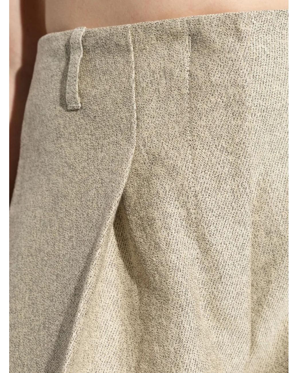 Jacquemus Natural The Ovalo Curved Pants