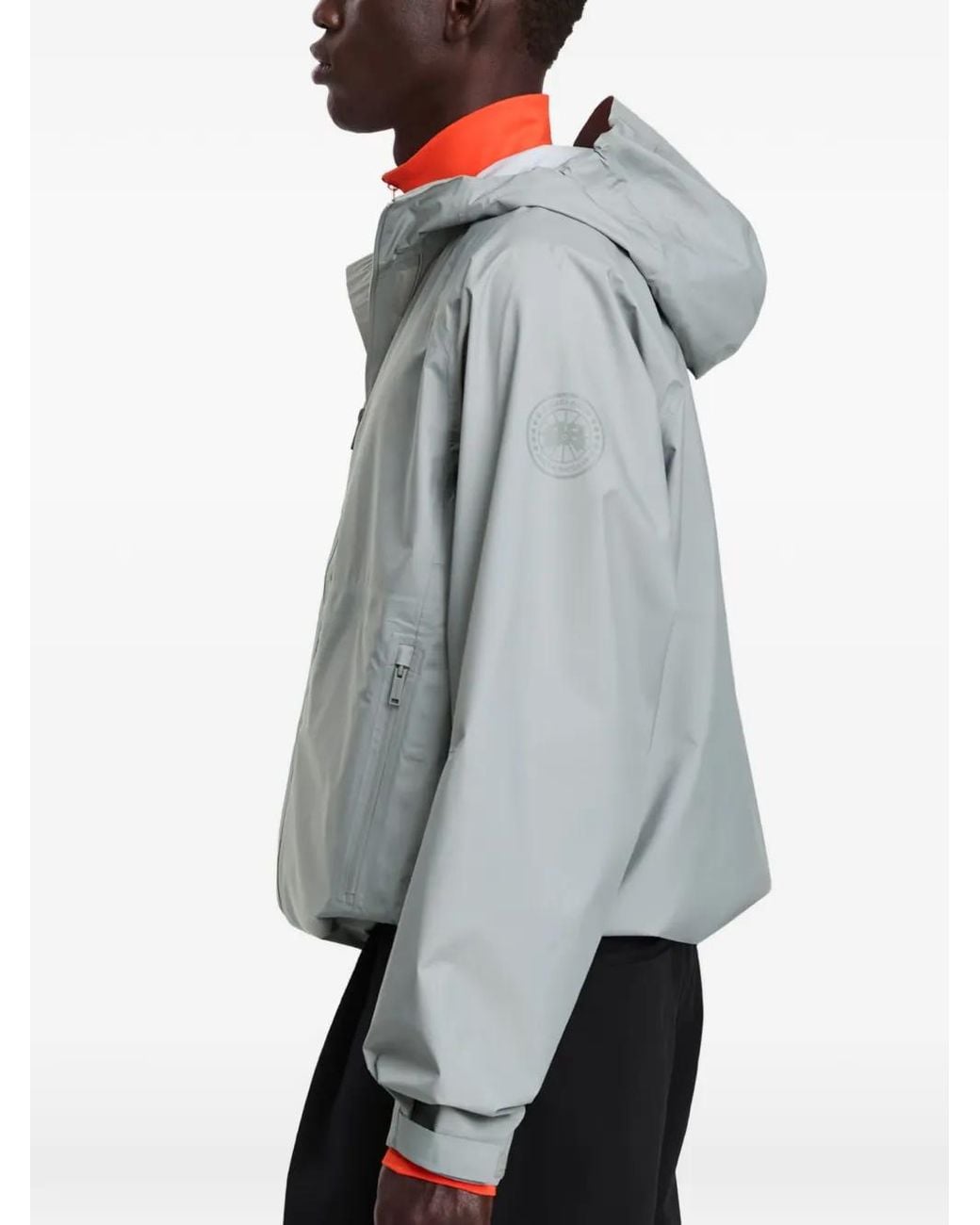 Canada Goose Gray Horizon Hooded Zip-Up Jacket for men
