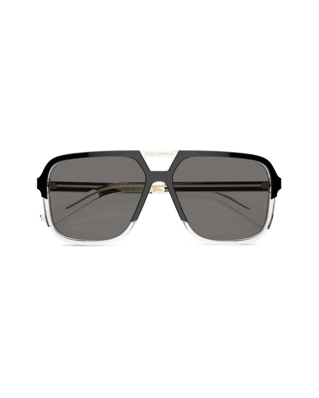 Dolce & Gabbana Black Pilot-Frame Sunglasses