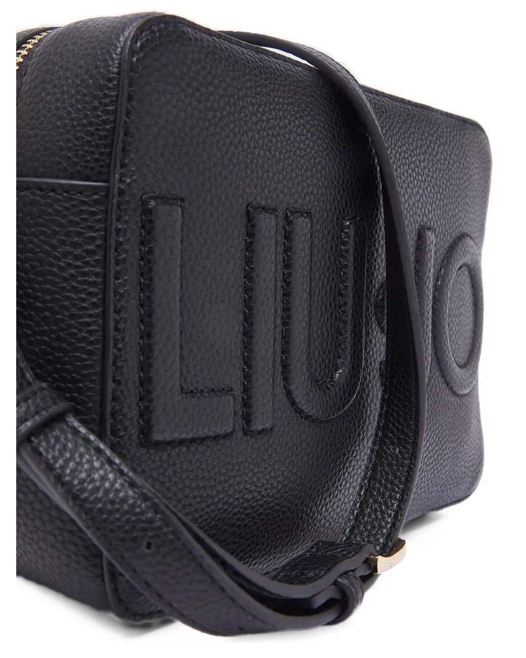 Liu Jo Black Logo-Plaque Tassel Cross Body