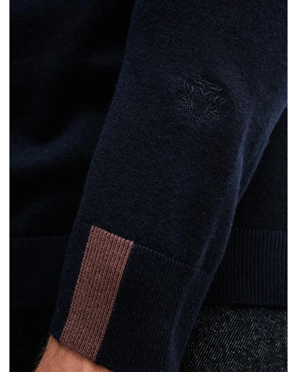 Mos Mosh Blue Adam Sweater for men