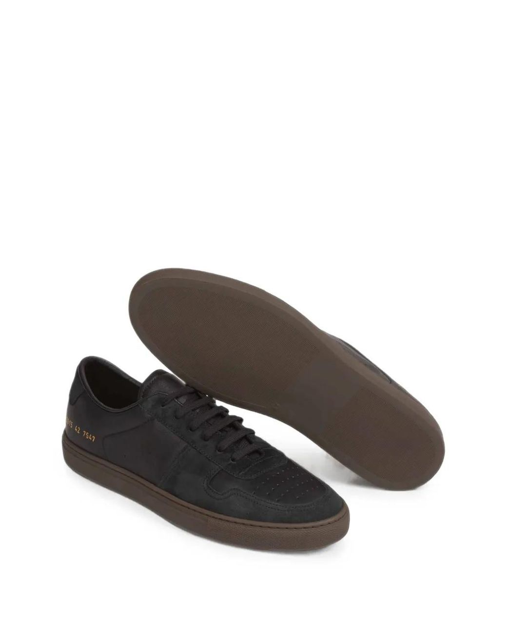 Common Projects Black Perforated Panelled Sneakers for men