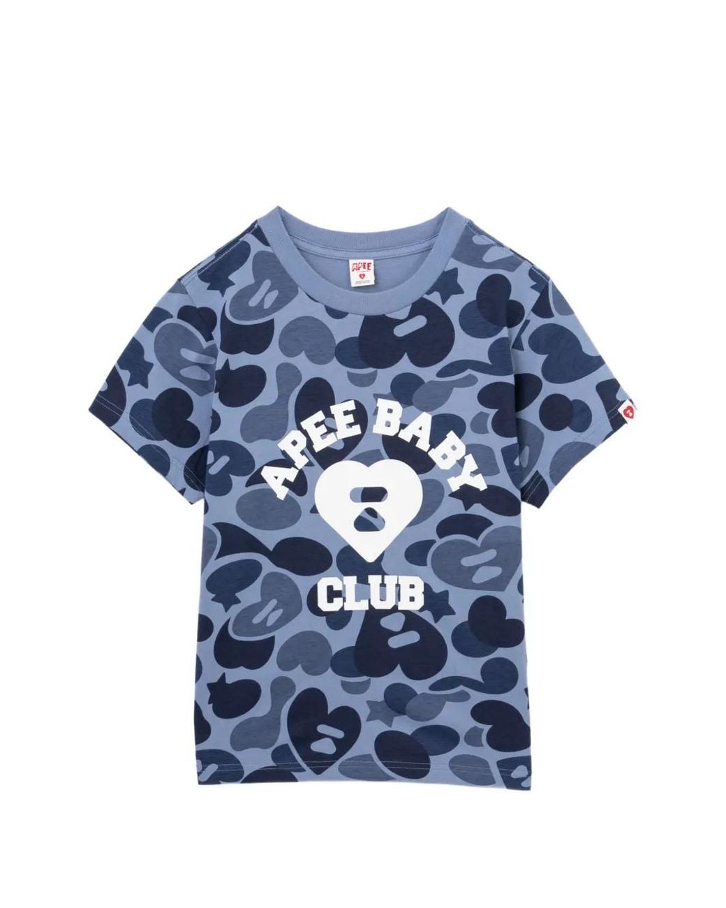 AAPE BY A BATHING AP Blue Camo Graphic Tee