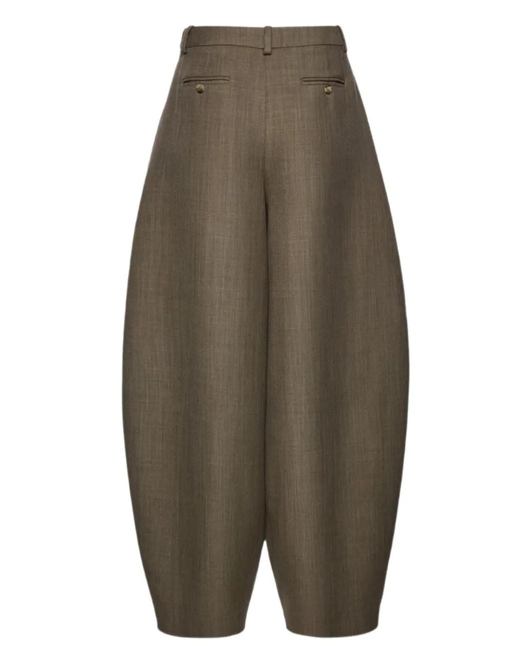 Magda Butrym Green Belted Balloon Trousers