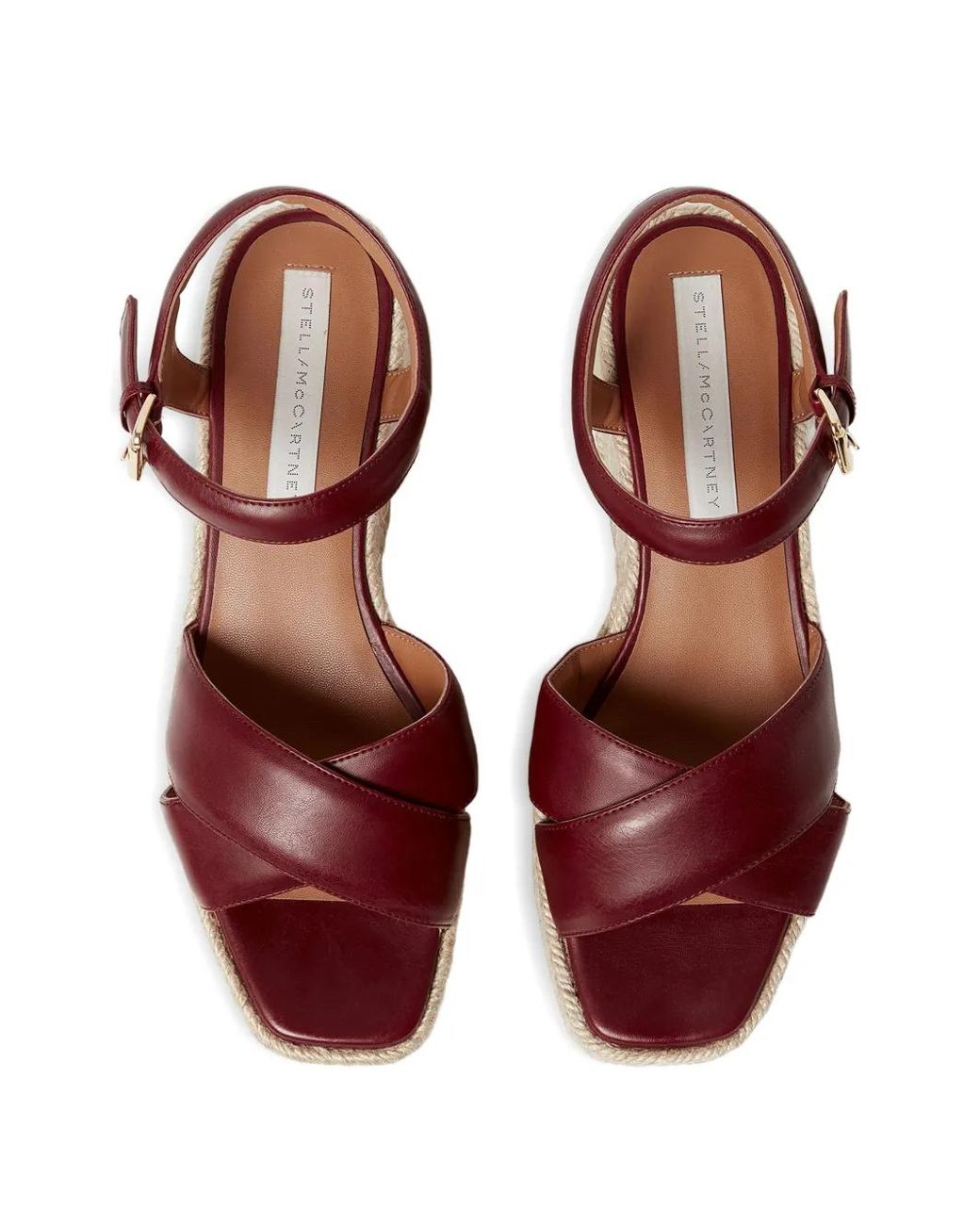 Stella McCartney Brown Elyse Criss-Cross Sandals