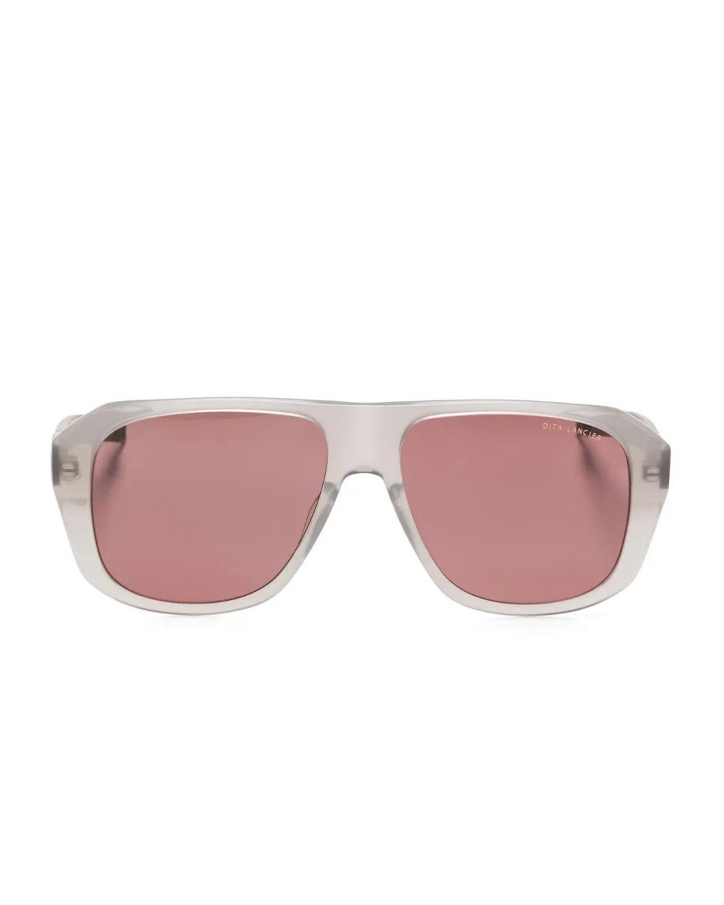 Dita Eyewear Pink Square-Frame Sunglasses