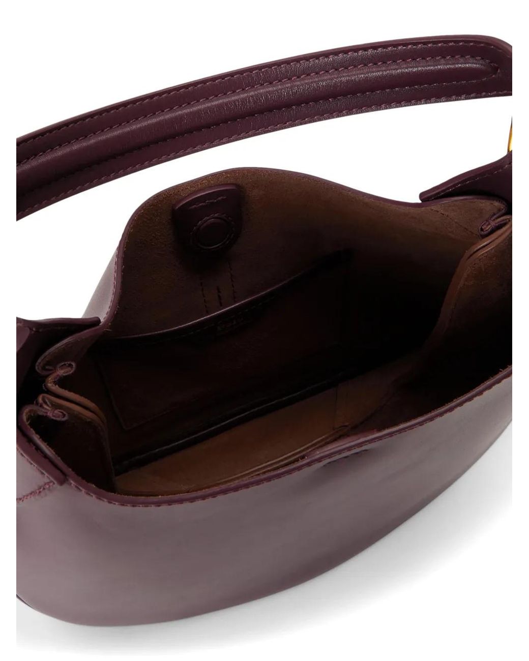 Polo Ralph Lauren Purple Polo Id Leather Shoulder Bag