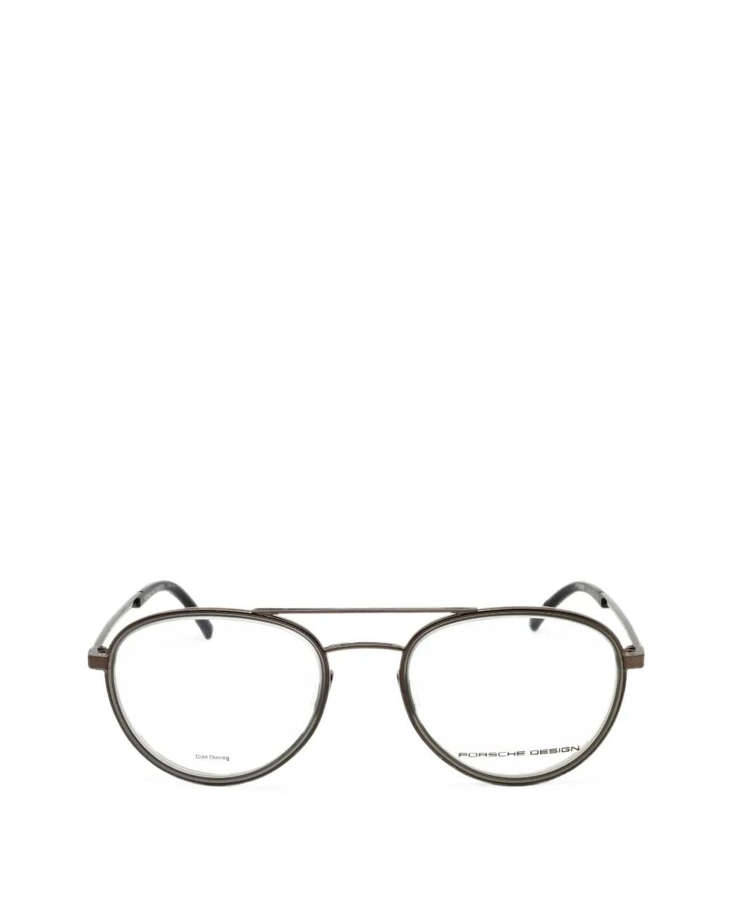 Porsche Design Metallic Pilot-Frame Glasses for men