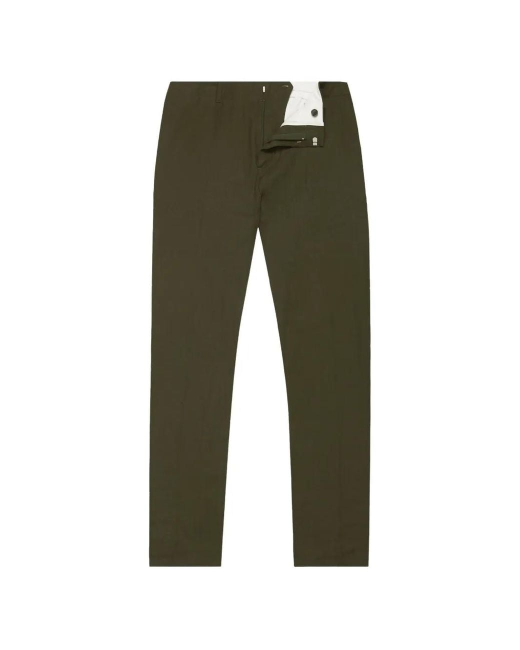 Orlebar Brown Green Belt-Loops Trousers for men