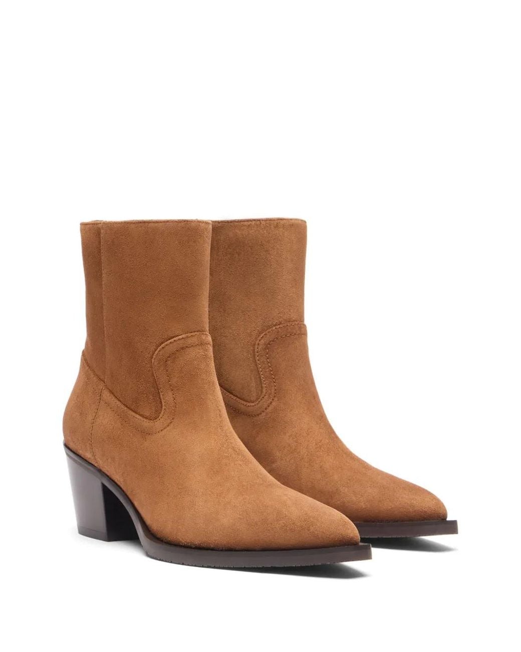 Stuart Weitzman Brown 64Mm Tate Boots