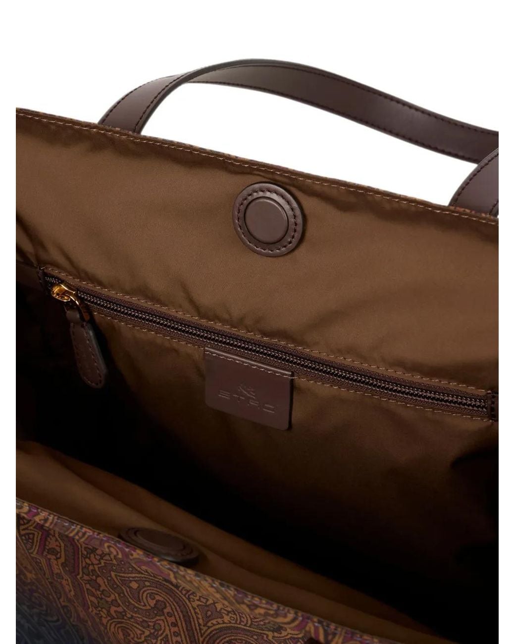 Etro Brown Shopping Printed
