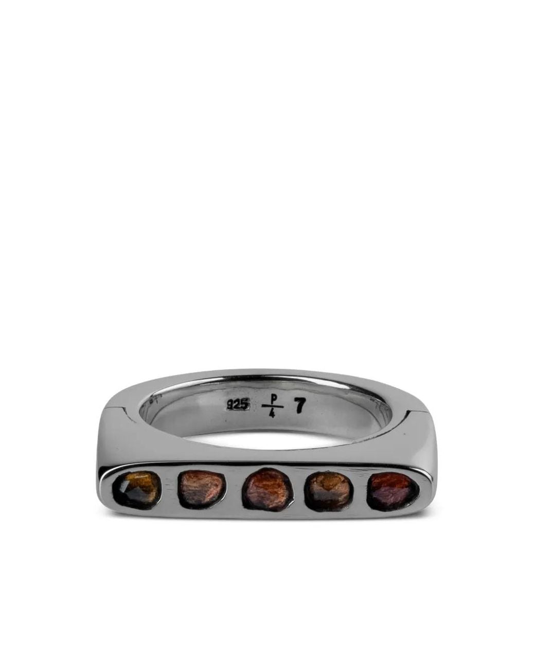 Parts Of 4 Gray Sterling Sistema Sapphire Ring