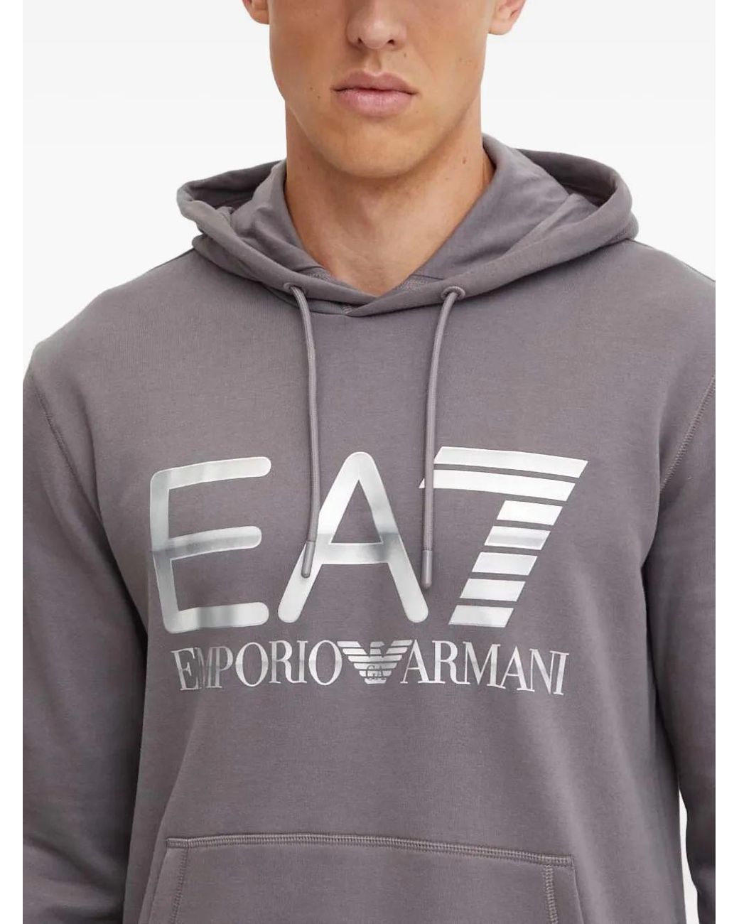 EA7 Sweater Met Capuchon in het Gray voor heren
