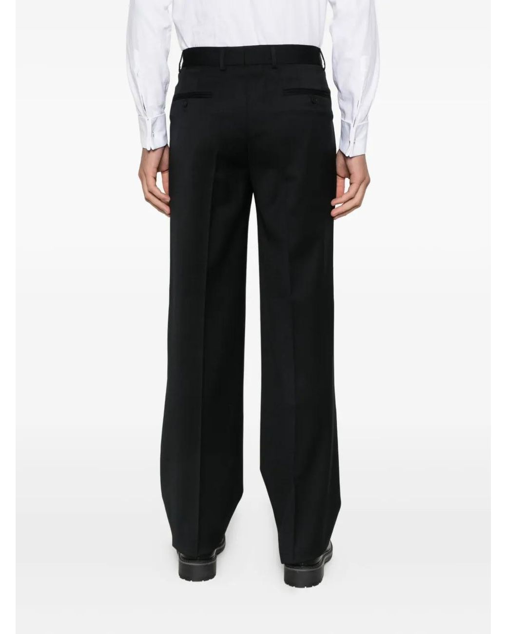 Manuel Ritz Black Pleated Trousers for men