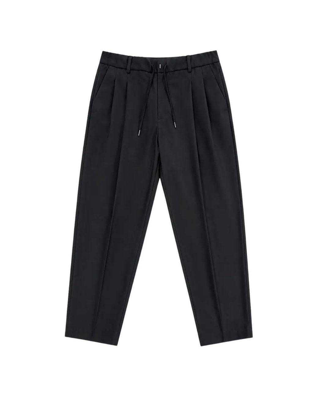 BE ABLE Blue Pleated Drawstring Trousers for men