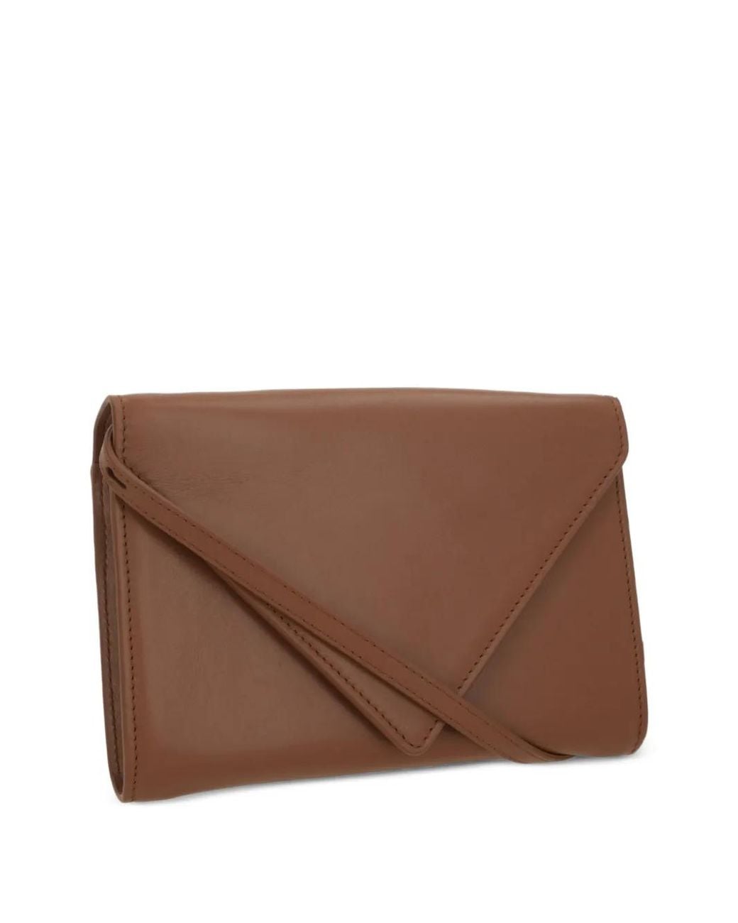 Aesther Ekme Brown Mini Envelope Leather Shoulder Bag