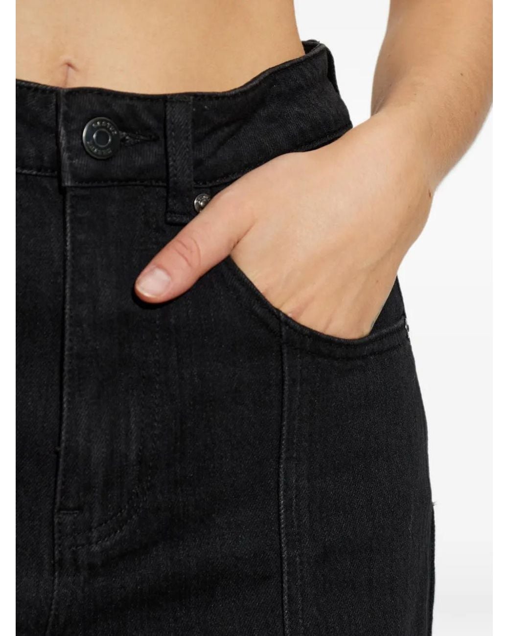 Gestuz Black Gznanetta Wide-Leg Jeans