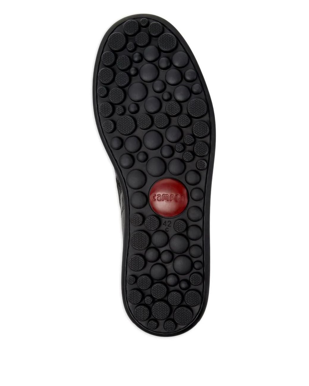 Camper Black Pelotas Ariel Lace-Up Leather Biker Boots for men