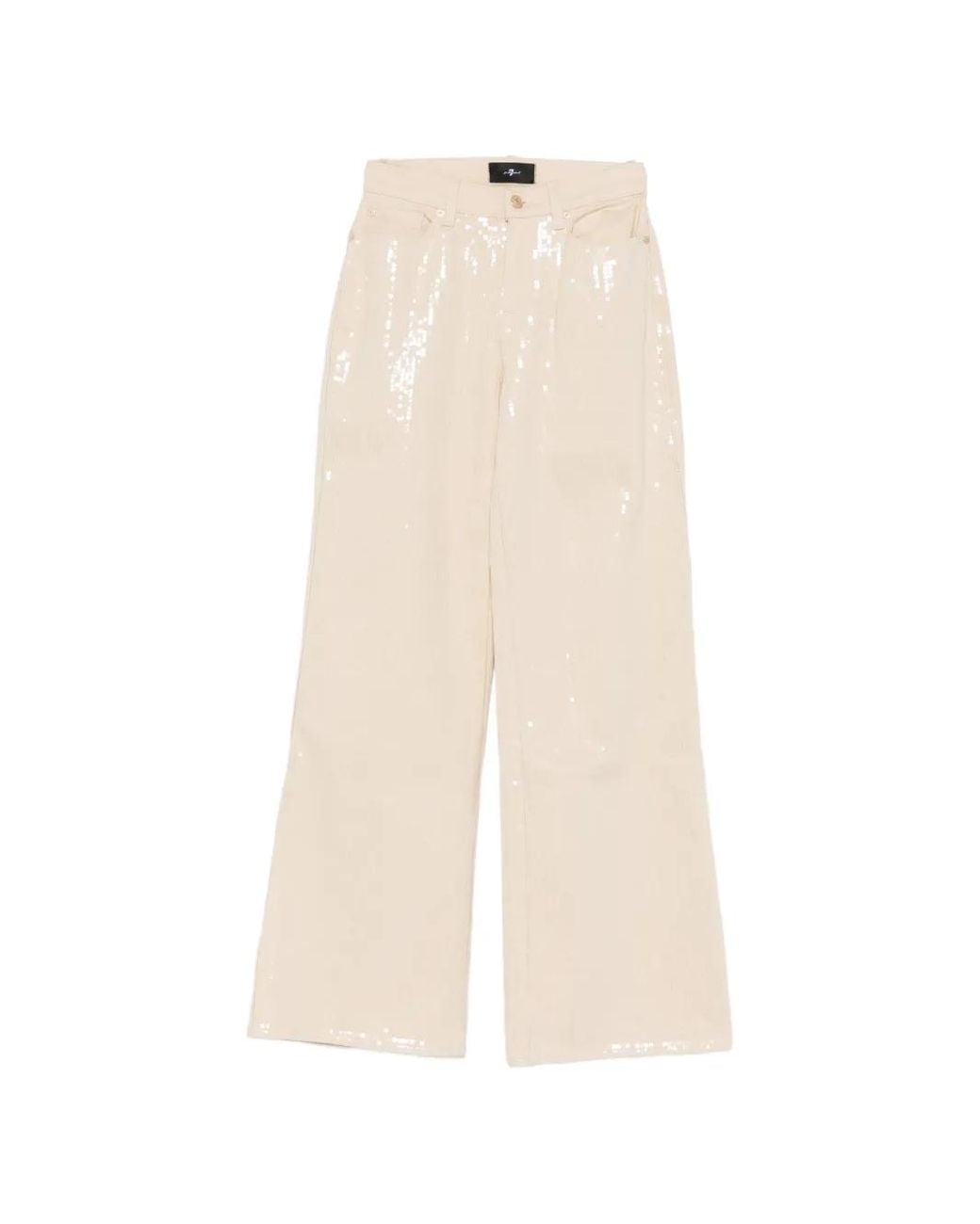 7 For All Mankind Multicolor "Lotta" Radiance Wide Leg Jeans