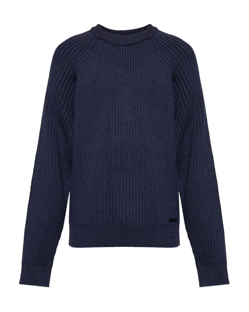 Jersey De Canalé Con Cuello Redondo DSquared² de hombre de color Blue