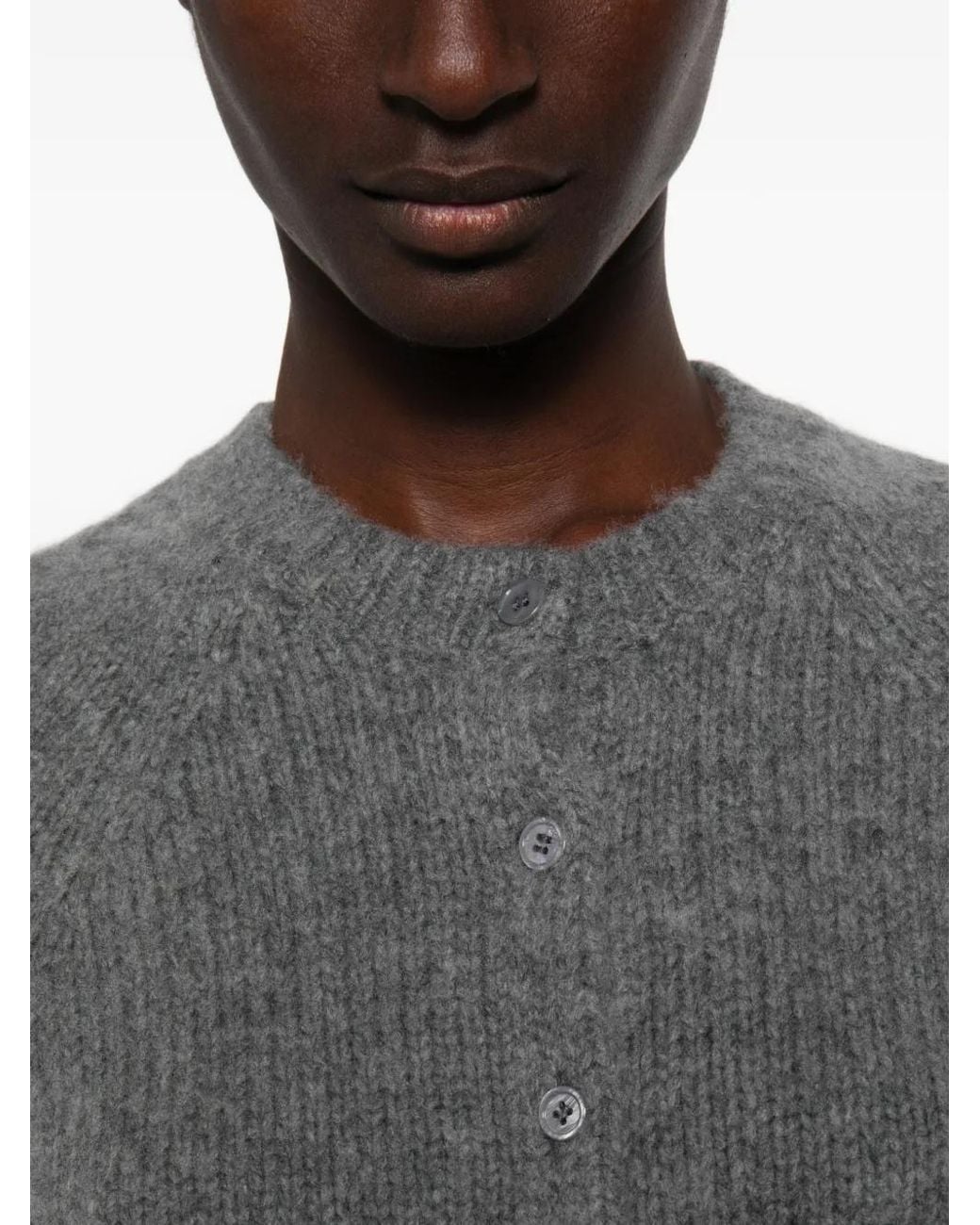 Doen Gray Danae Raglan-Sleeve Cardigan