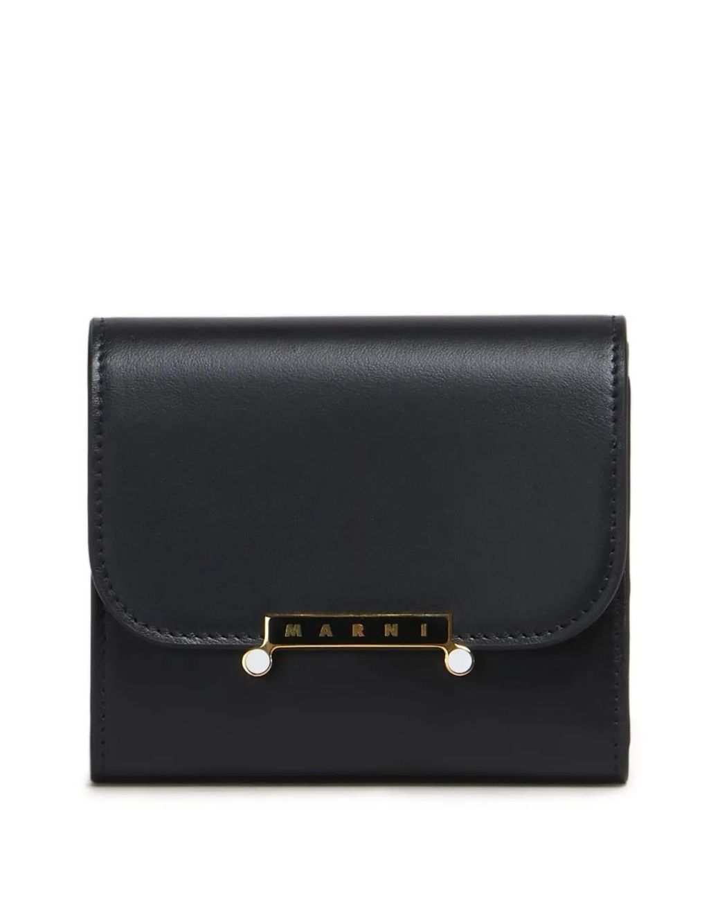 Marni Black Portemonnaie Mit Klappe
