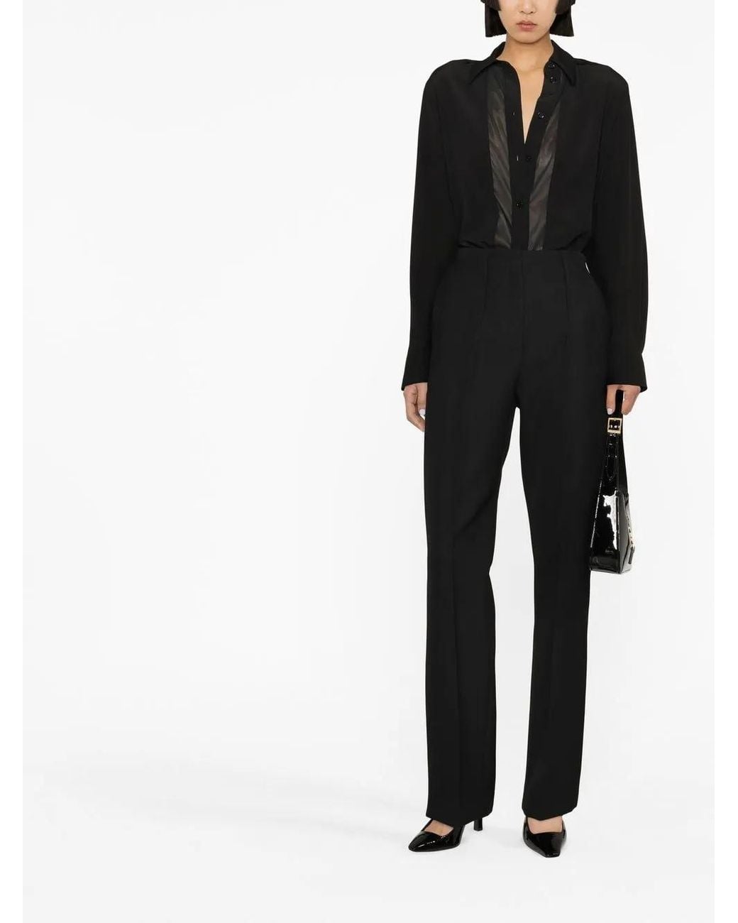 Fendi Black Wool Trousers