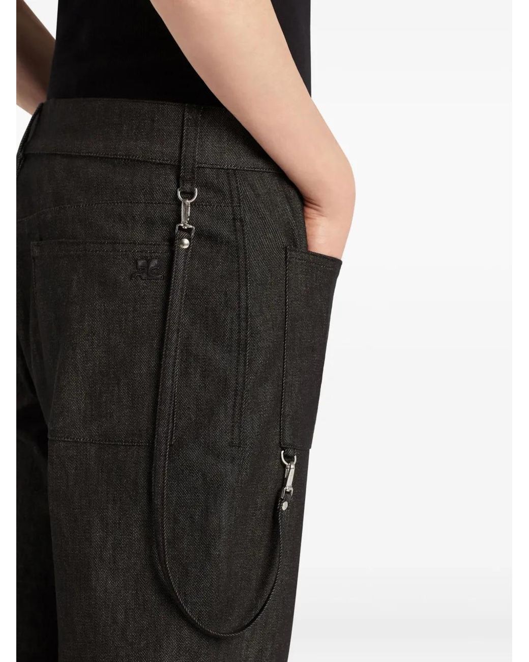 Vaqueros Bootcut Con Dos Bolsillos Courreges de hombre de color Black