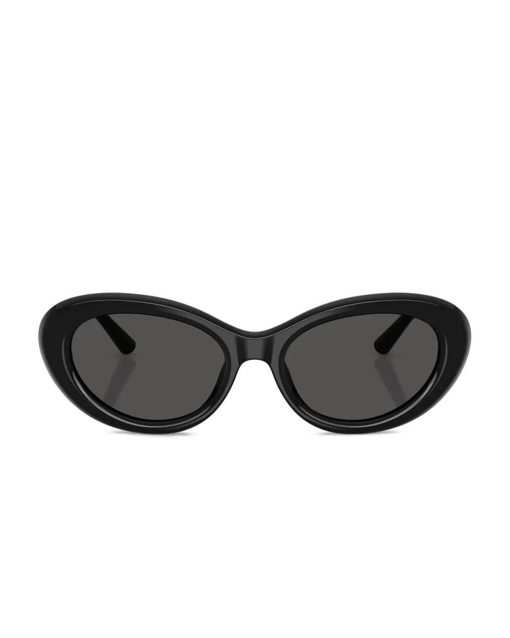 Dolce & Gabbana Black Oval-Frame Sunglasses