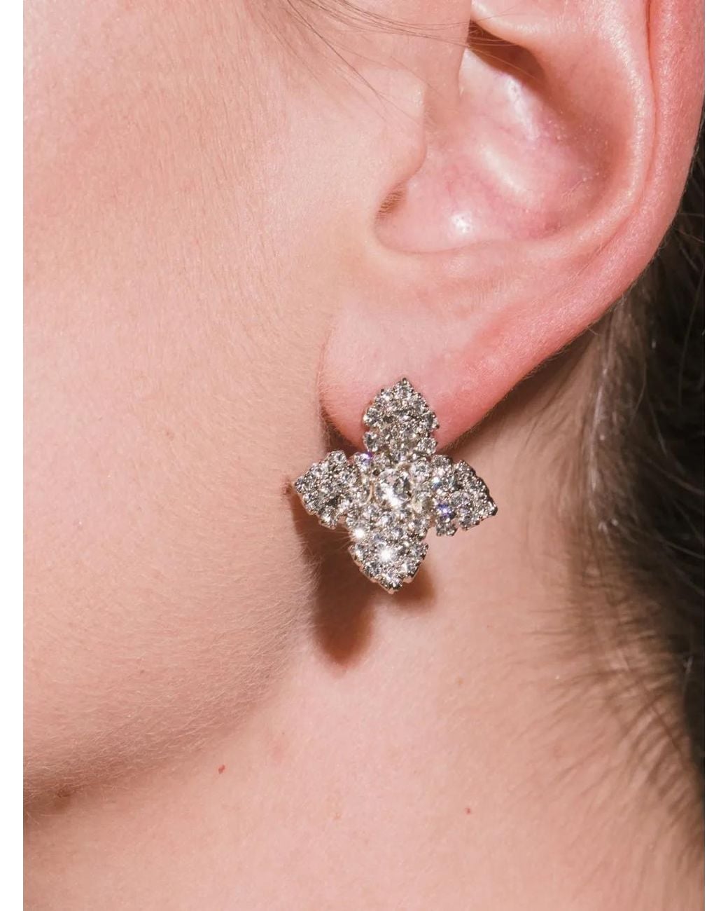 Jennifer Behr Pink Fiona Crystal-Embellished Earrings