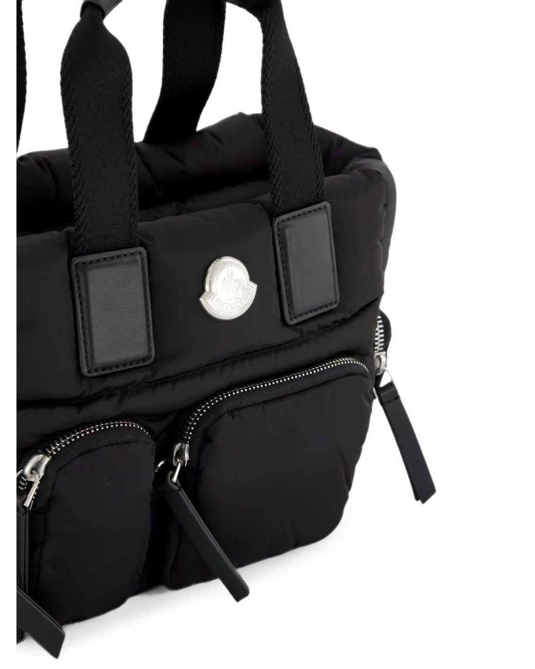 Moncler Black Sac Cabas Caradoc À Design Matelassé