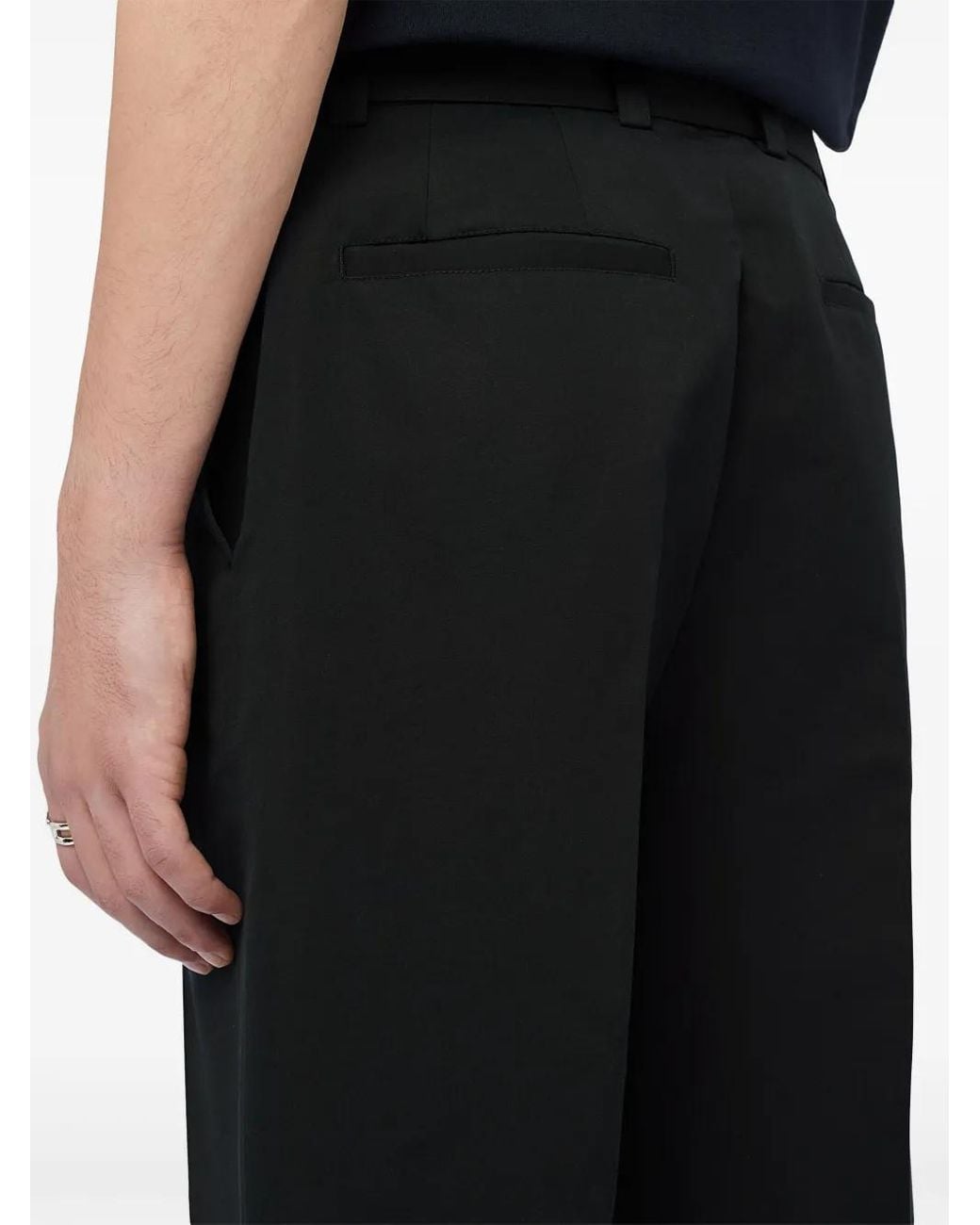Jil Sander Black Belted Trousers for men