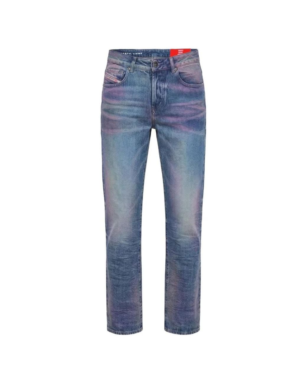 DIESEL Blue D-Lie-Fsj3 Faded Jeans