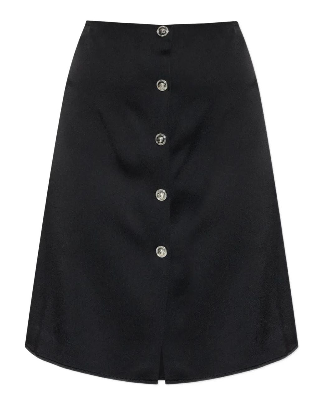 Versace Black Satin Skirt