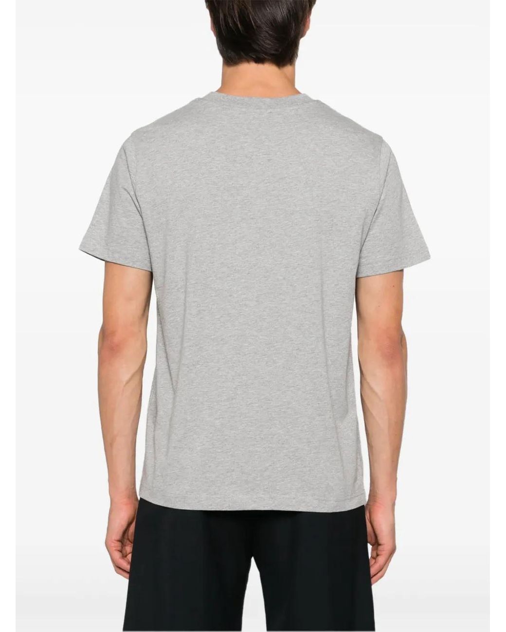 Camiseta con logo bordado A.P.C. de color Gray