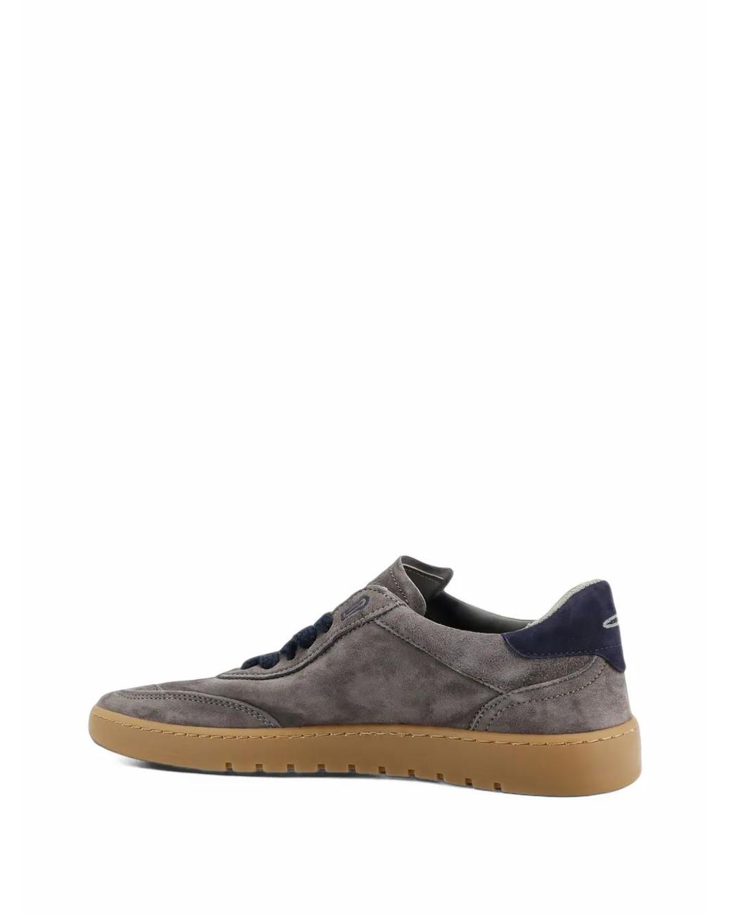 PIUMESTUDIO White Suede Lace-Up Low-Top Sneakers for men