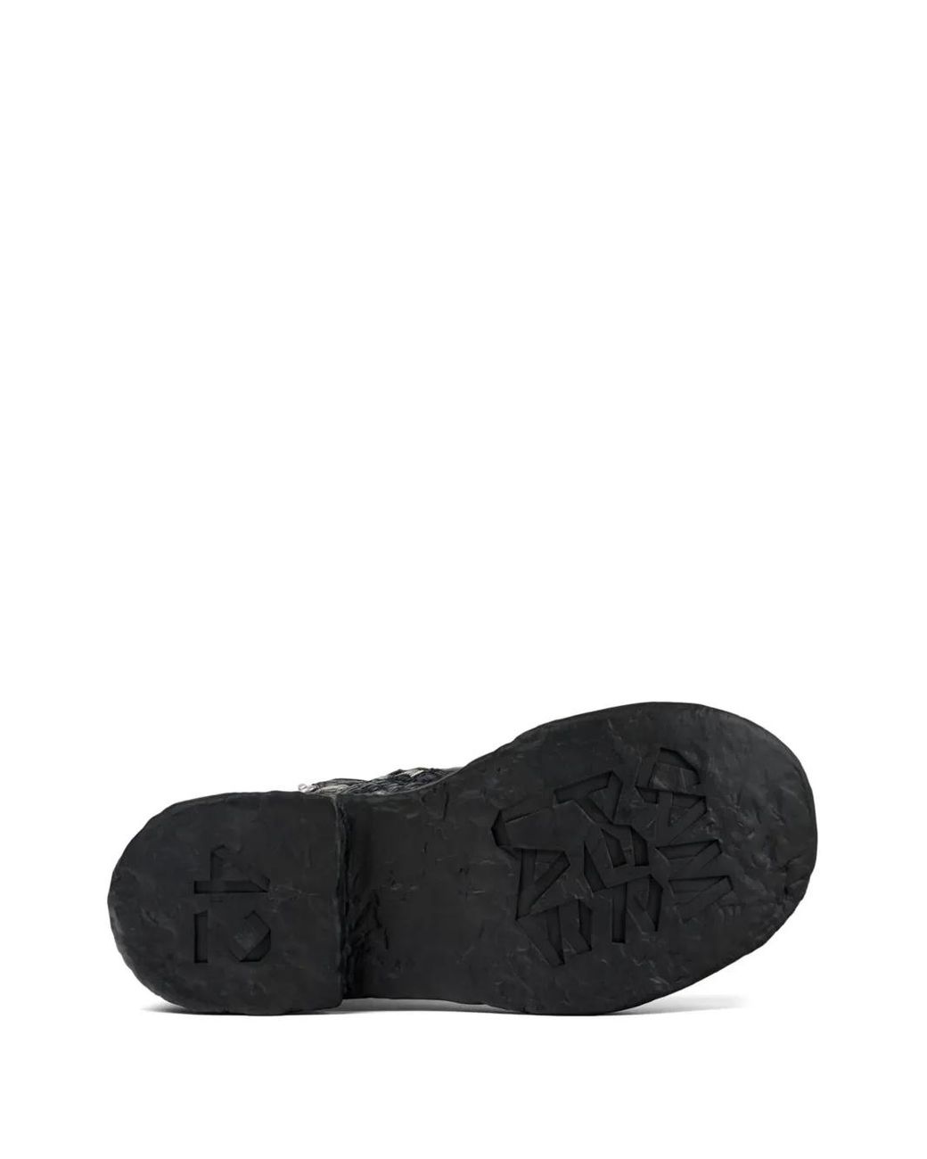 CAMPERLAB Black Vámonos Crocodile-Effect Ankle Boots