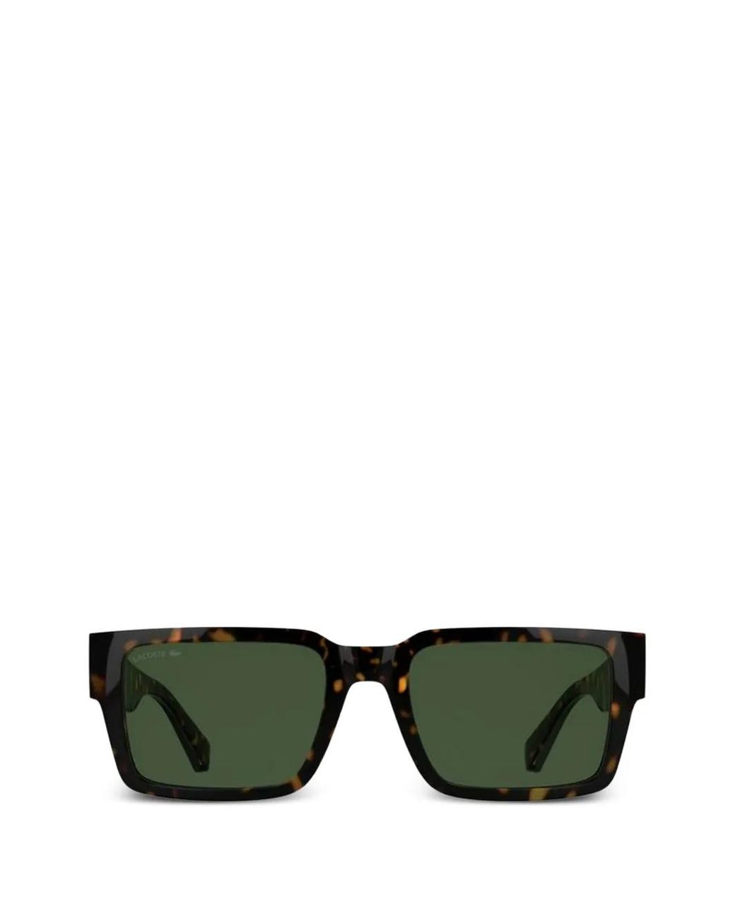 Lacoste Green Rectangle-Frame Sunglasses for men