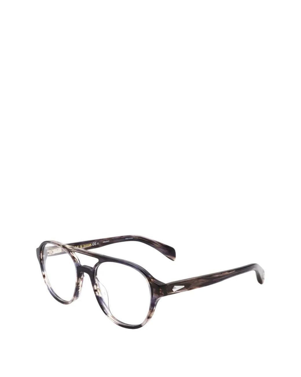Rag & Bone White Lunettes De Vue À Monture Pilote for men